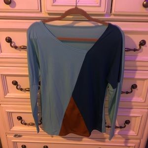 Blue deigned shirt